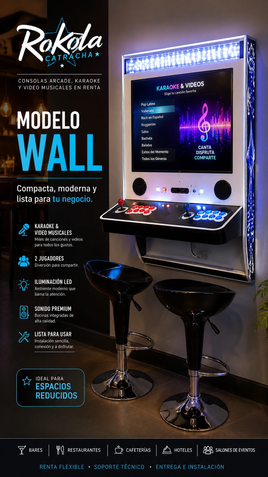 RokolaCatracha Modelo Profesional Móvil